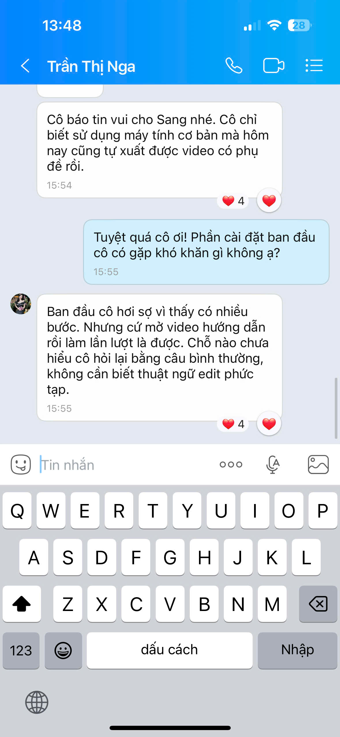 Học viên chỉ biết máy tính cơ bản vẫn xuất được video có phụ đề